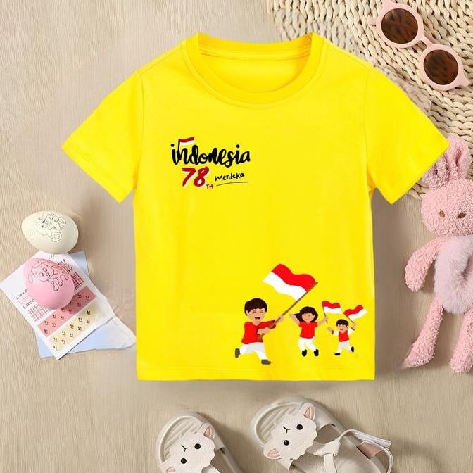 DV101 >> ACC WIJAYA Kaos Anak Unisex KS861  Spesial Kemerdekaan HUT RI 17 Agustus