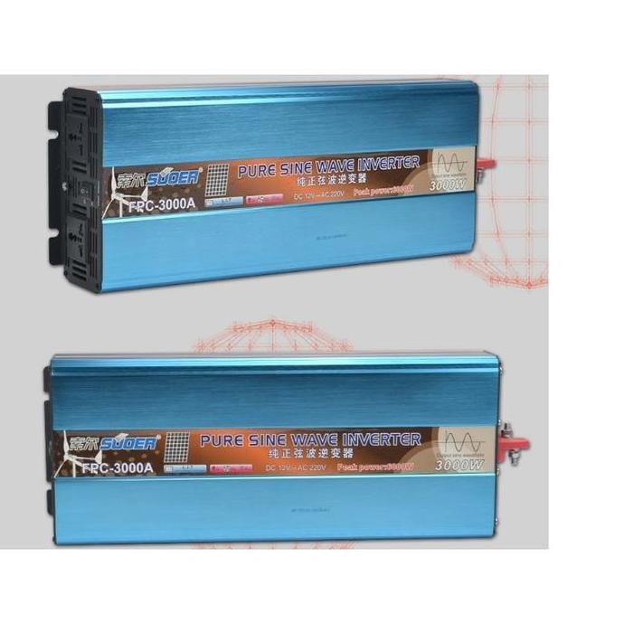 BEBAS ONGKIR - SUOER SOLAR Power Inverter 3000watt 3000 Watt Pure Sine Wave PSW murni