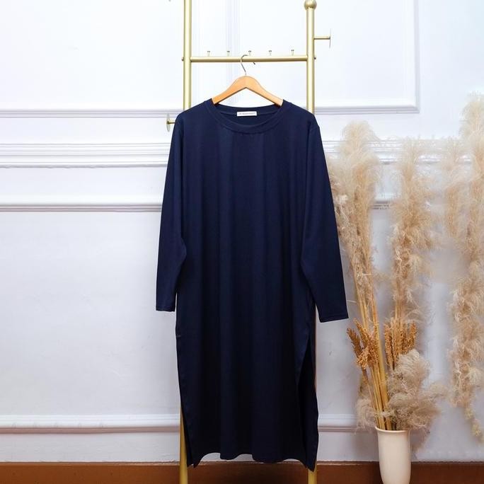 Oneset Tunik Rok Rayon Jumbo Adem - Jv Hasanah Set Tunik Rok Rayon