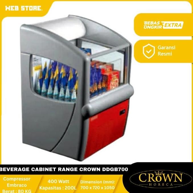 JERICOMM Mesin Pendingin Minuman / Beverage Cabinet Range CROWN DDGB700