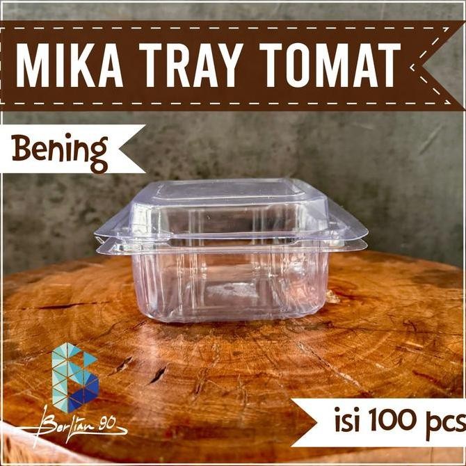 ( ISI 100 ) Mika Buah Potong / Mika Tomat / Mika Buah Segar / Mika Donat / Mika Burger KUN