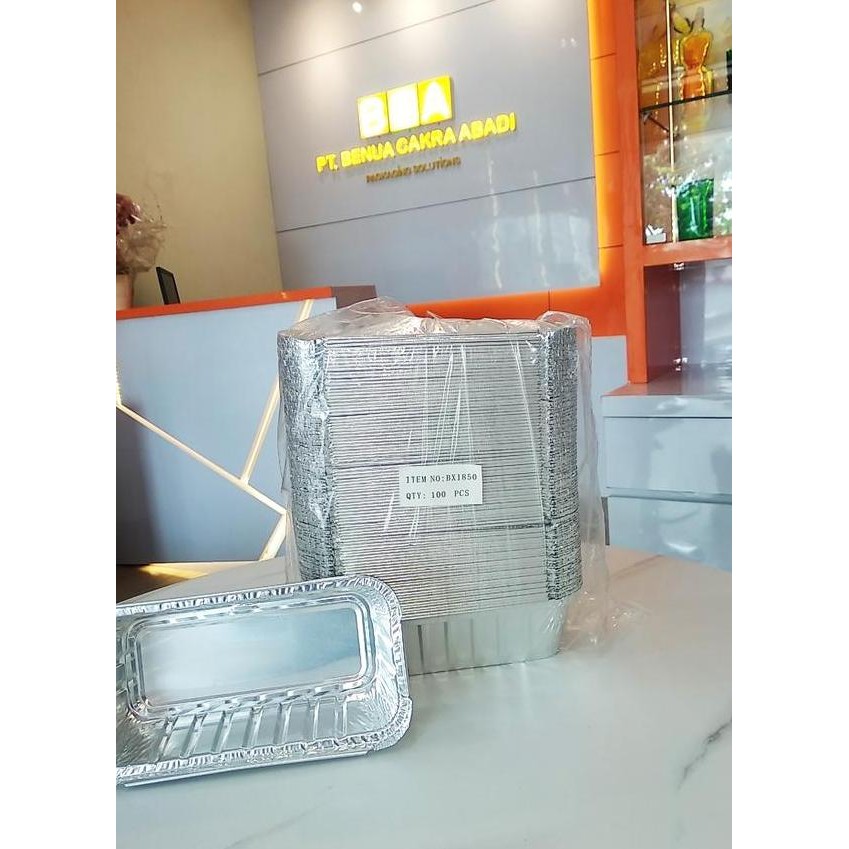 Aluminium Voil Tray Bx1850 Bx 1850 Isi 100 Pcs