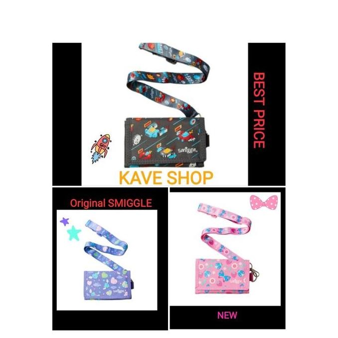 SMIGGLE Wallet - Dompet - Lanyard Peppy - ORI - NEW