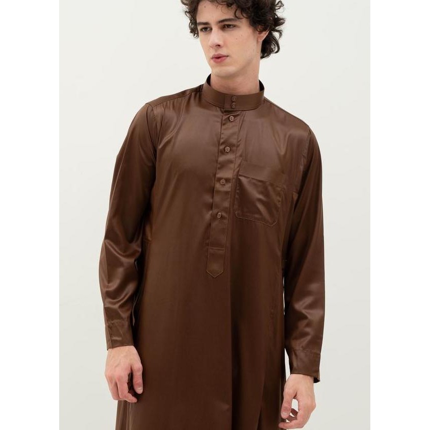 Al Haramain Jubah Gamis Pria Dewasa Viet Polos Hijau Lumut Hijau O Hijau Botol Hijau Army