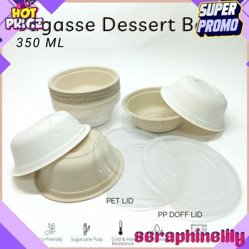Terlaris Bagasse Dessert Snack Bowl 350 ML BG350