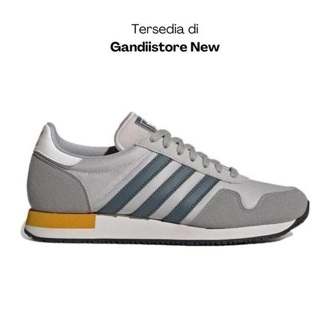 Sepatu Running Lari Pria Adidas Usa 84 Gy2009 Grey White Mustard Men