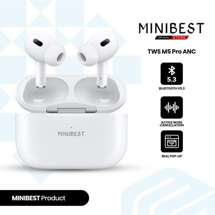 MINIBEST M5 Pro ANC TWS Earphone Headset Bluetooth V5.3