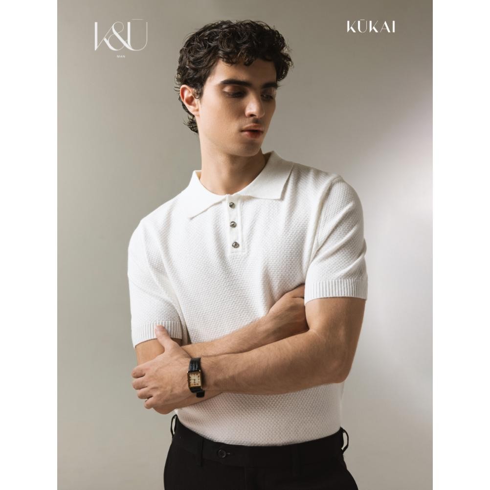 KUKAI Man | Classic Polo Top - Kaos Polo Rajut Pria