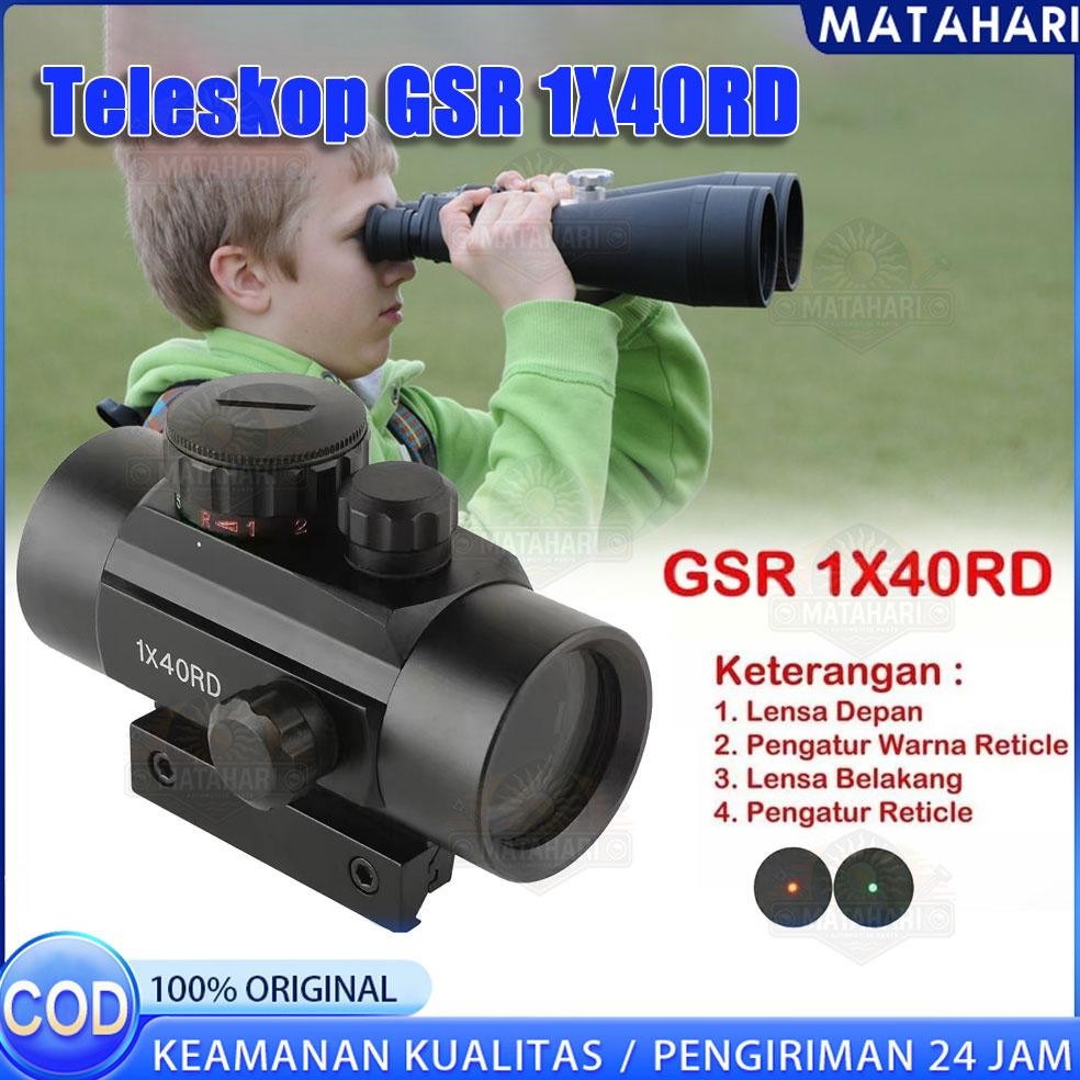 FEVERFEW Teleskop GSR 1X40RD / Teleskop Bushnell 1x40 Green dot hologram metal RD / Red dot 1X40 / R