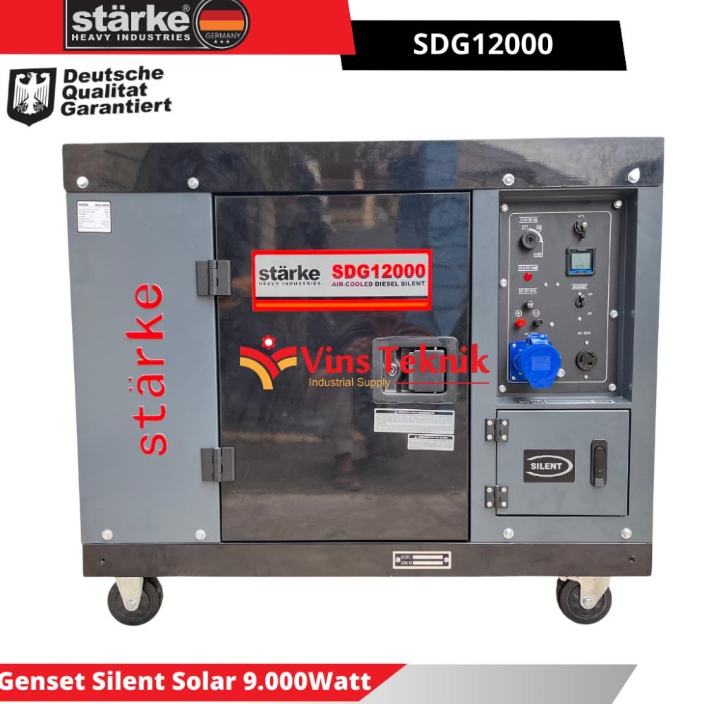albertGokil STARKE Mesin Genset Silent Solar Power Generator 9000Watt SDG 12000 SDG12000