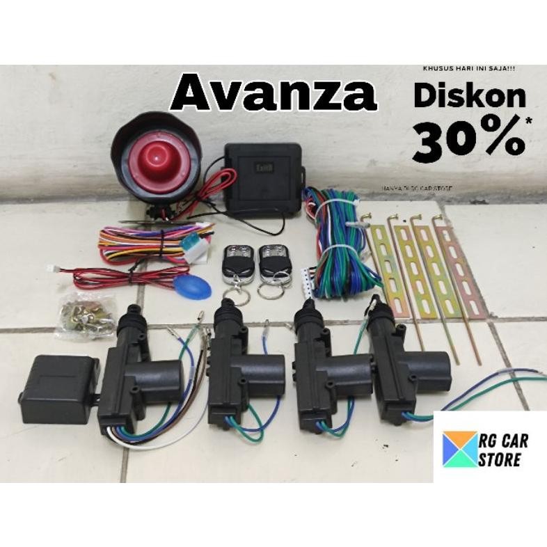 EDELWEIS ALARM CENTRAL LOCK MOBIL AVANZA - PAKET ALARM CENTRAL LOCK MOBIL TOYOTA AVANZA