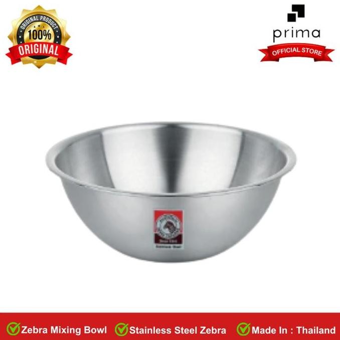 Premium Zebra Mixing Bowl / Mangkok Stainless Steel - Zebra Promo