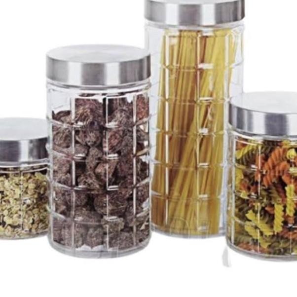 Toples Kaca Canister Set Toples Kue Lebaran Toples Kacang