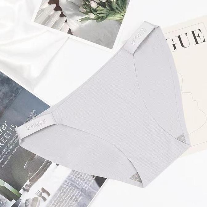 Promo Cd Underwear Celana Dalam Wanita New Mid Waits Motif Garis Garis Elastic Fabric Fast Sweat All