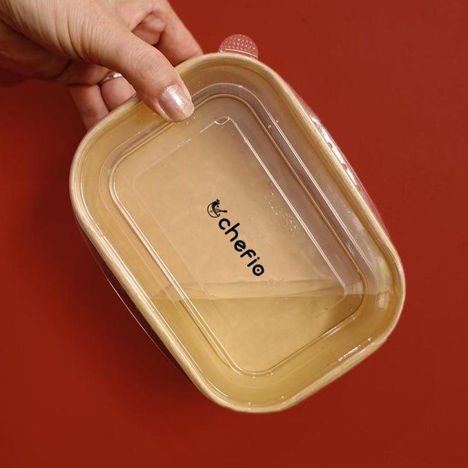 Paper Kraft Bowl Cup Cake Mangkok Kertas Makanan CoklatLaminasi