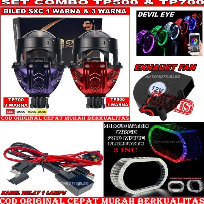 Promo ORIGINAL BILED SXC 2,5 INCHI 60 WATT BILED SXC BILED TP500 DAN TP700 MURAH DANA PELAJAR CAHAYA