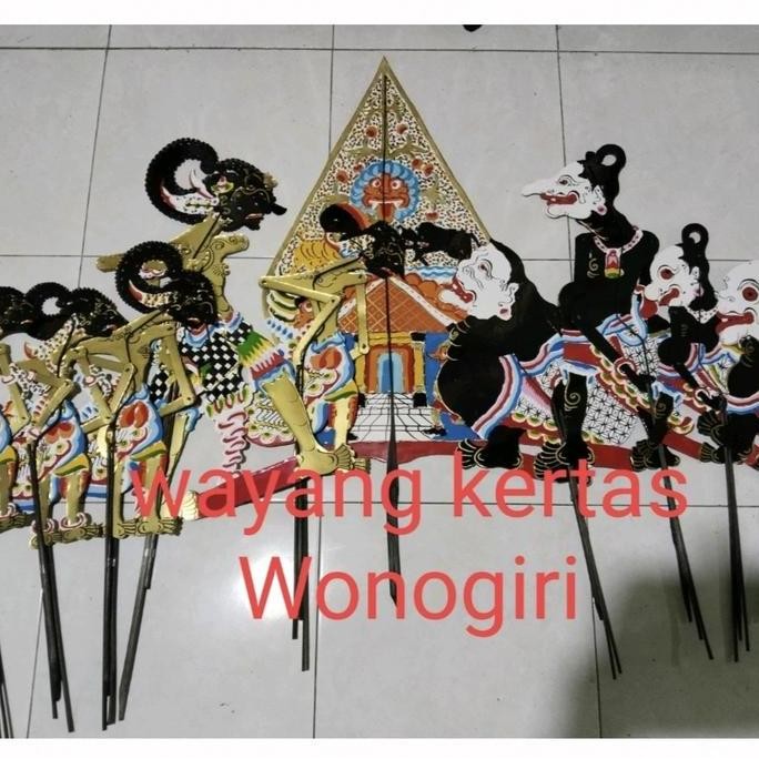 paket 10 wayang kertas pandawa punokawan gunung mainan anak TEB