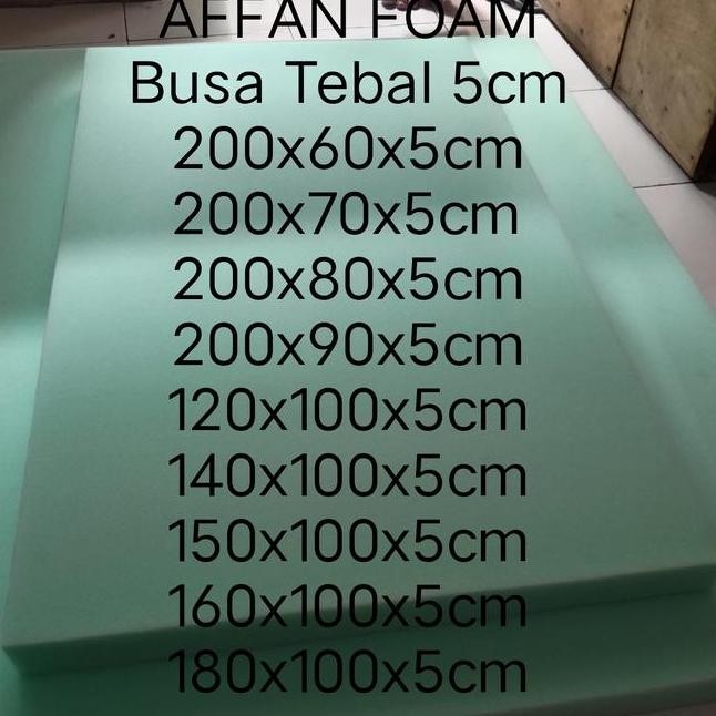 Busa Lembaran Tebal 5Cm Kasur