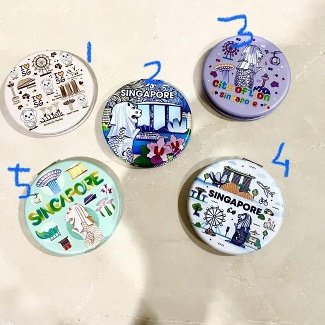 Souvenir Singapore Singapura Decorative Kaca Hias