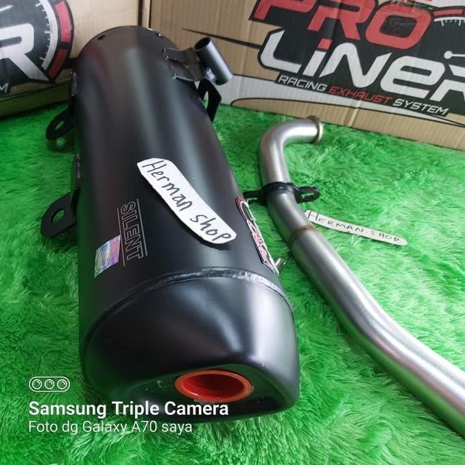 Promo knalpot proliner silent aerox old / knalpot proliner silent aerox 155 COD