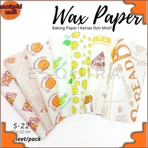 COD Wax Paper 25 Pcs / Korean Bento Cake Baking Paper / S-22