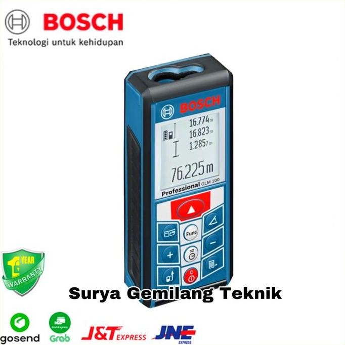 JHONCIE- Bosch GLM 100 Digital Measure Meteran Laser GLM100 Pengukur Jarak