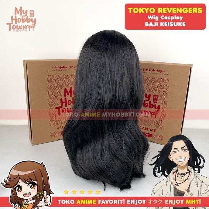 Wig Cosplay Anime Tokyo Revengers : Baji Keisuke
