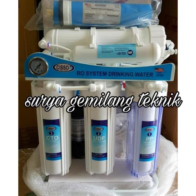 EXORCIST- Mesin RO 500 GPD Cisso Filter Air Minum Cisso 500 GPD Revenses Osmosis