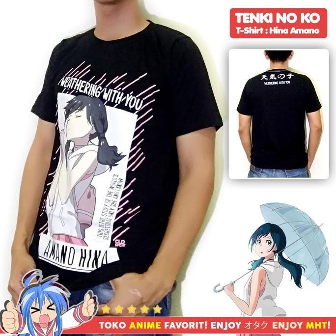 Kaos Anime Tenki no Ko - Weathering With You - Hina Amano