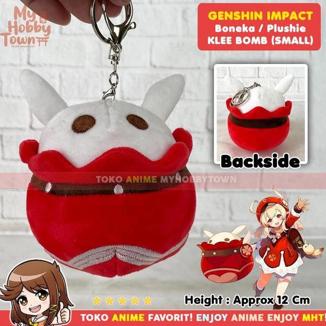 Gantungan Kunci Boneka Anime Game Karakter Genshin Impact Klee Bomb Plushie Doll