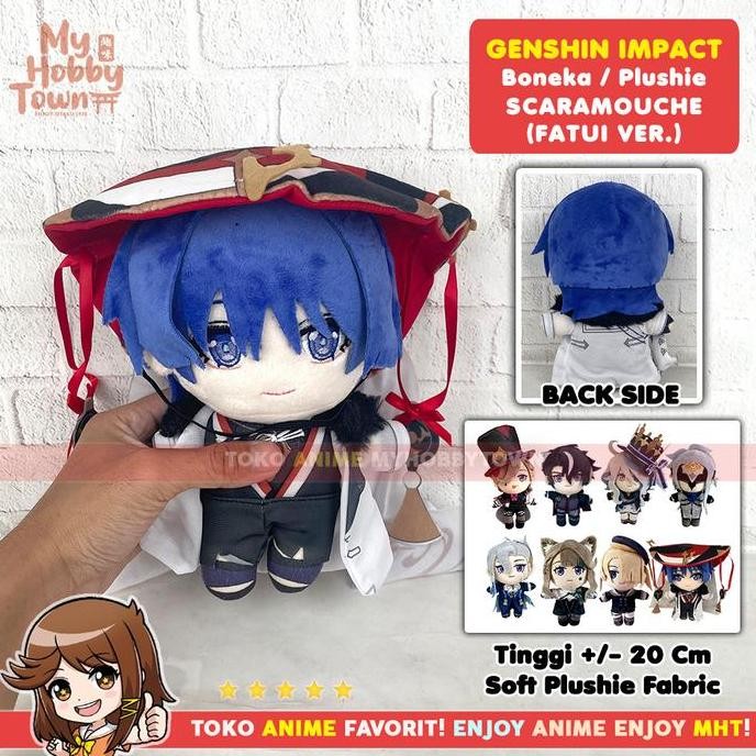 Boneka Anime Karakter Genshin Impact Scaramouche Fatui Ver Plushie Doll