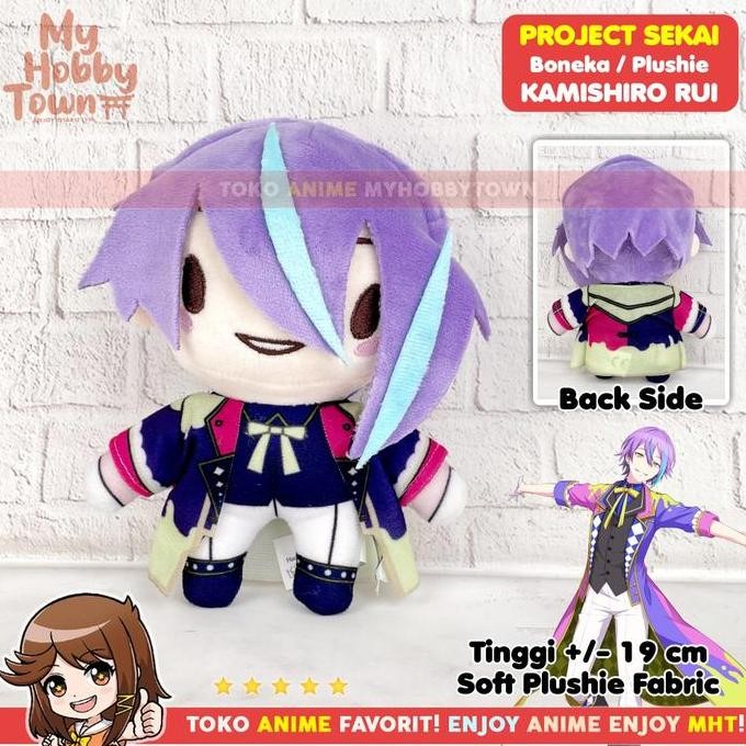 Boneka Anime Game Project Sekai Kamishiro Rui Wonderlands x Showtime Pjsekai Puroseka Plushie Doll