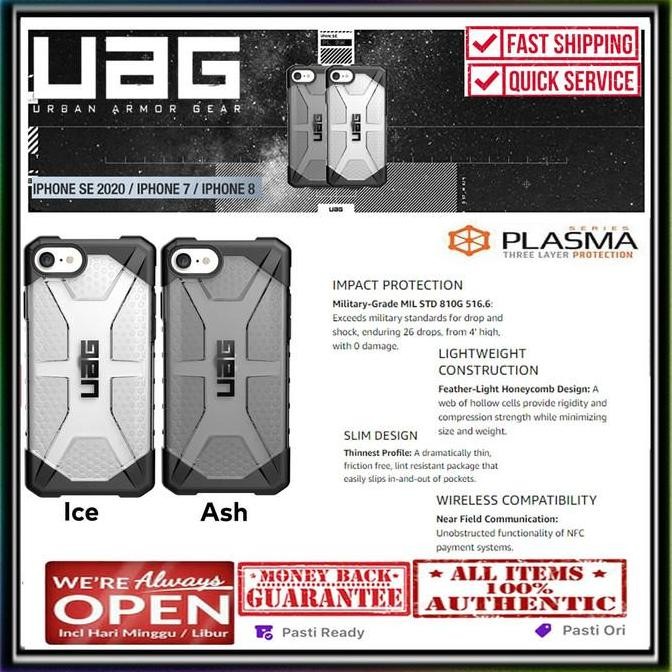 iPhone SE 2020 / 7 / 8 Case UAG Urban Armor Gear PLASMA Rugged Thin