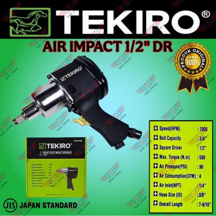 Promo Air Impact Wrench 1/2" Tekiro Impact Angin Tekiro Original Cod