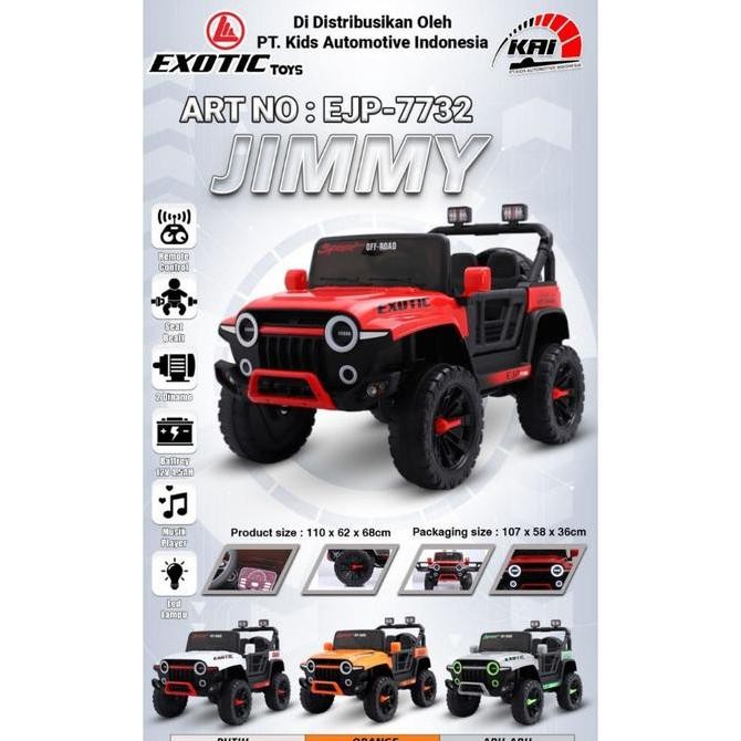MOBIL AKI JEEP REMOTE DAN MANUAL/MAINAN AKI JEEP MODEL RUBICON/MOBILAN AKI EXOTIC-EJP-7732 IRF