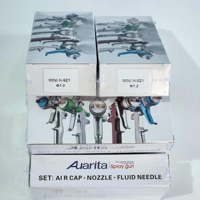 Promo Nozzle Kit Spray Gun Auarita H921 Cap Needle Original H-921 Cod