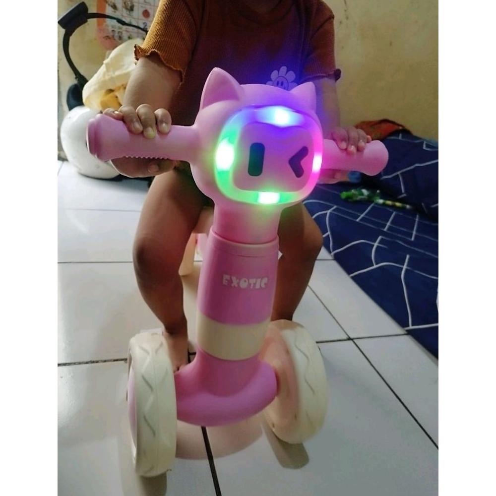 EXOTIC ET-2129 BALANCE BIKE Sepeda Anak karakter kucing