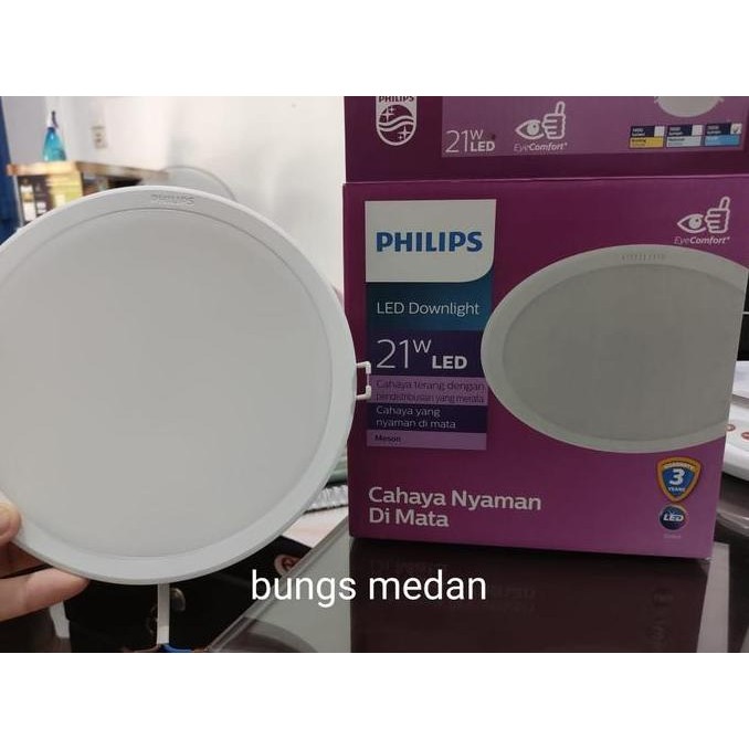 TERBARU - Lampu Led PHILIPS MESON 21w 21 Watt 59469 Tanam PANEL DOWNLIGHT BULAT