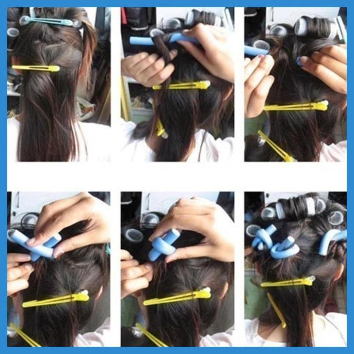 SALE [10PC] ROLL RAMBUT SOSIS - ROLLAN RAMBUT - GULUNGAN RAMBUT ROLL - ROLL RAMBUT PACK - RAMBUT CUR