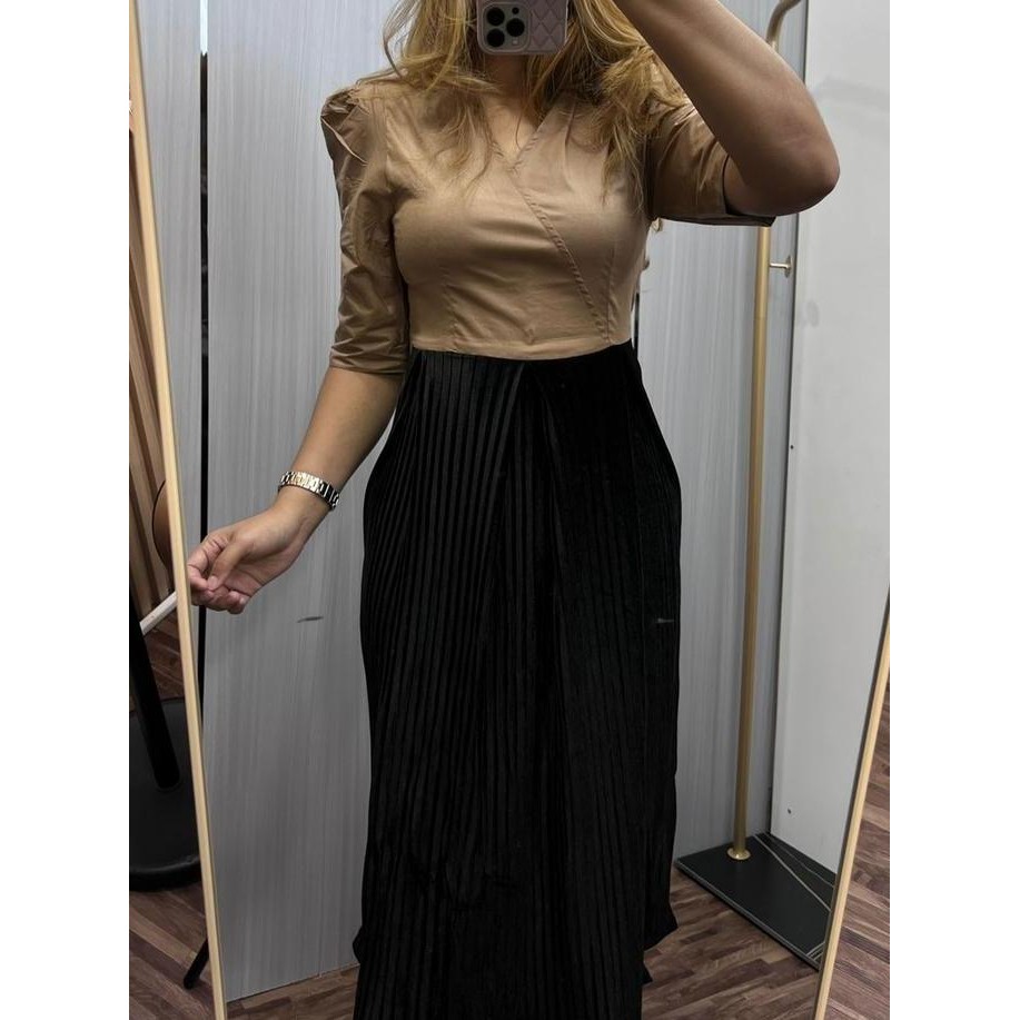 Promo ALTHREE Clothing - MICHELLA Dress Batik Katun Stretch Wanita Nyaman Casual COD