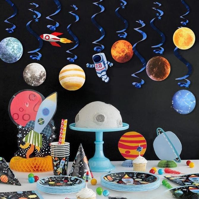 DS17 >> 10pcs / Set Hiasan Gantung Model Planet Tata Surya /Hiasan Kelaspesta