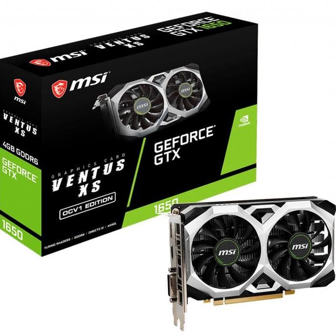 NEW VGA MSI GTX 1650 D6 Ventus XS OCV1 GeForce GTX1650 4GB GDDR6