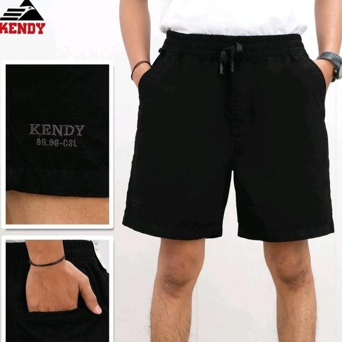 Promo CELANA KENDY PENDEK PRIA PINGGANG KARET | CELANA KENDY COD