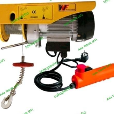Electric Hoist Elektrik Hoist Katrol Elektrik Listrik Willfred 250Kg