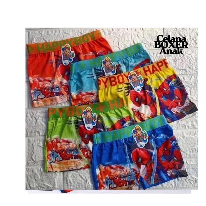DF326>> 12 PCS ( SATU LUSIN ) CELANA DALAM BOXER ANAK LAKI -LAKI || CELANA DALAM BOXER ANAK LUSINAN 