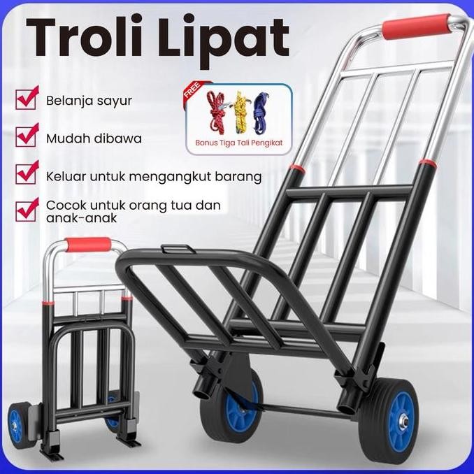 Troli Lipat 100 Kg / 120 Kg / 180 Kg  Trolley Lipat Serbaguna/ Trolley /Barang Serbaguna Luggage Car