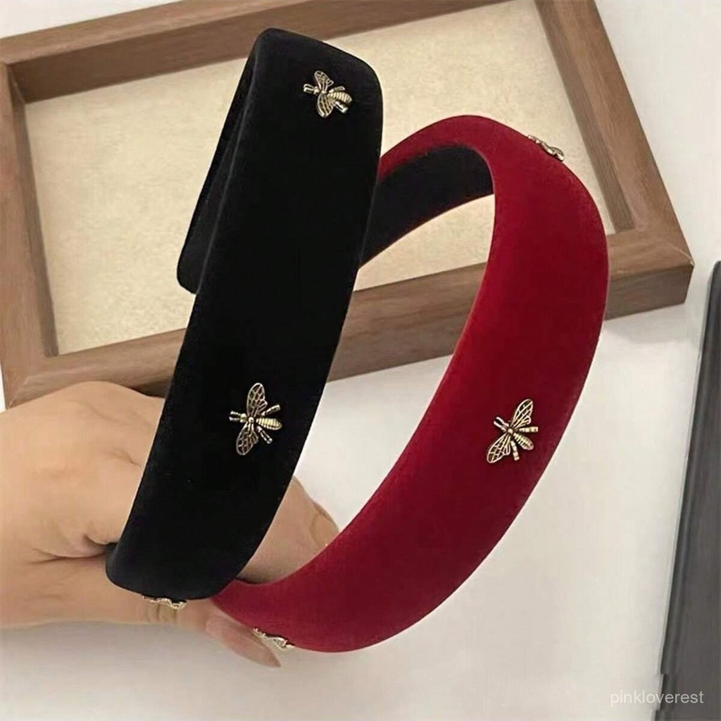 Pita Rambut Anchor High-End Musim Gugur Musim Dingin，Aksesoris Rambut Merah Anggur Musim Gugur dan M