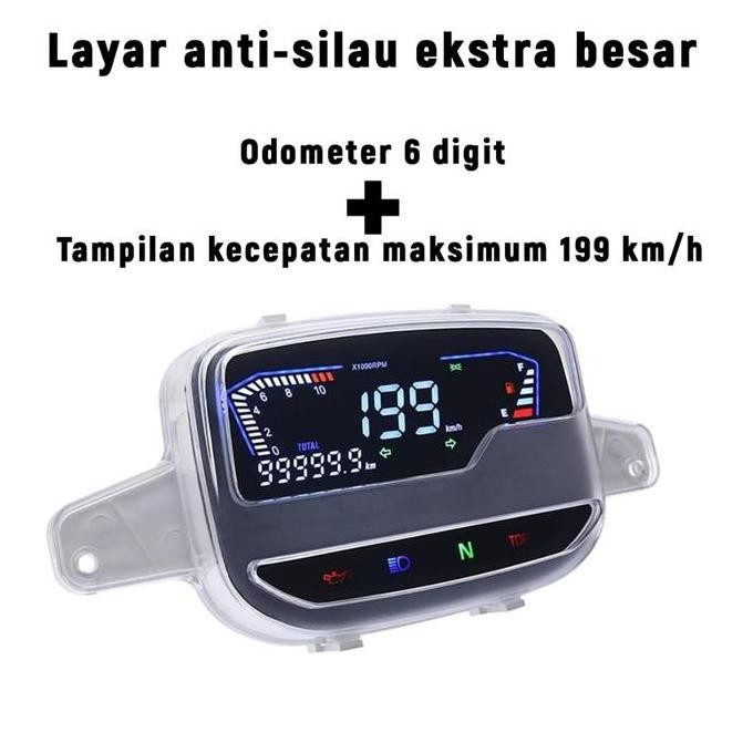 Spidometer Digital Yamaha F1Zr Fizr Pengukur Kecepatan Digital Vega Speedometer Digital Berlaku Untu