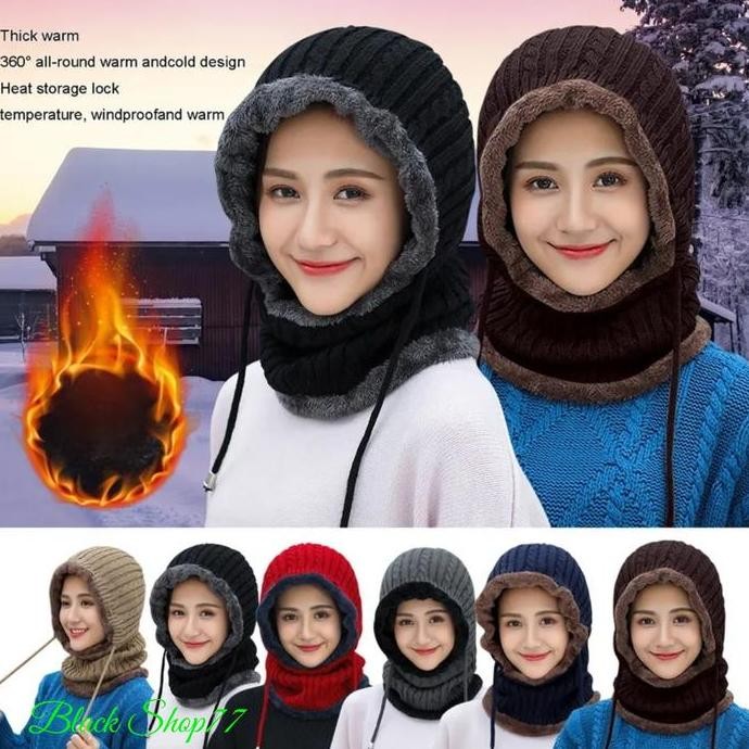 Topi rajut tebal wanita musim dingin/topi rajut winter LT