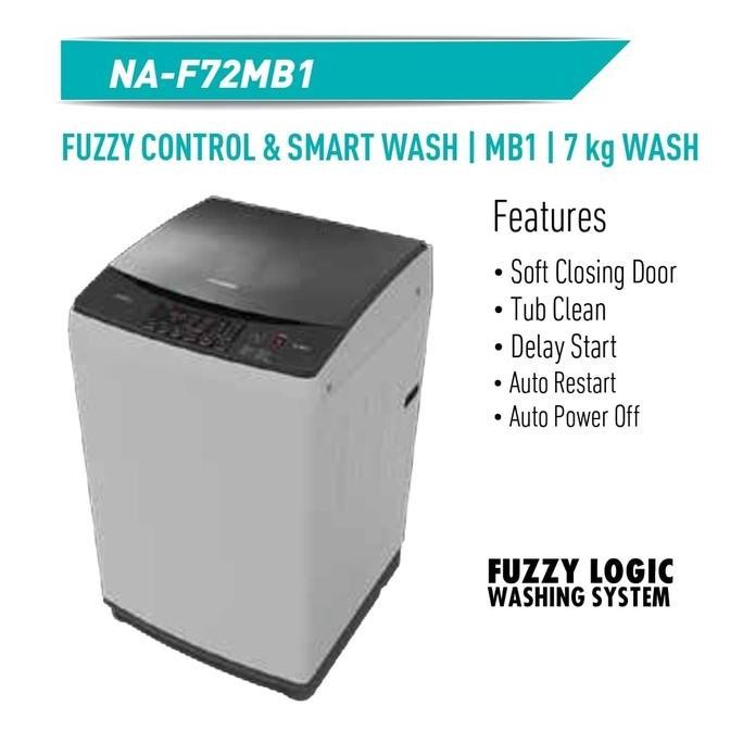 Promo Mesin Cuci Panasonic Top Loading 7 Kg NA-F72MB1 1 Tabung COD